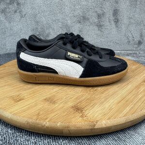 Puma Palermo Shoes Kids Size 13C Black White Gum Suede Casual Sneakers 397276-03